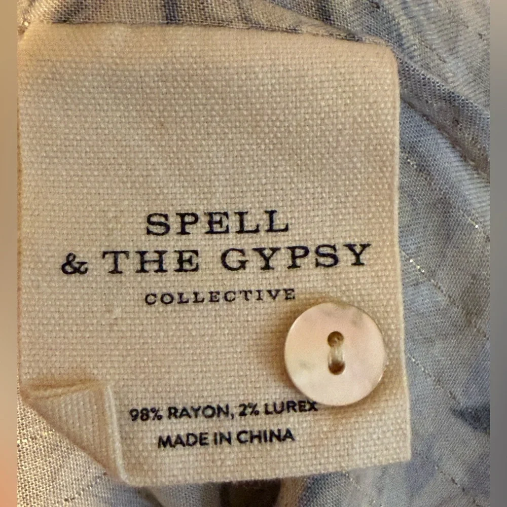 Spell & The Gypsy Oasis Paisley Floral Duster Size Small Medium - Picture 9 of 11